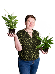 Medewerker ABflexkracht met planten